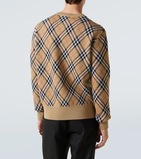 Burberry Burberry Check wool-blend sweater 4