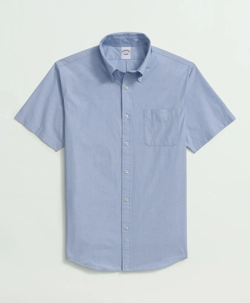 Brooks Brothers Friday Shirt, Short-Sleeve Poplin  End on End 1
