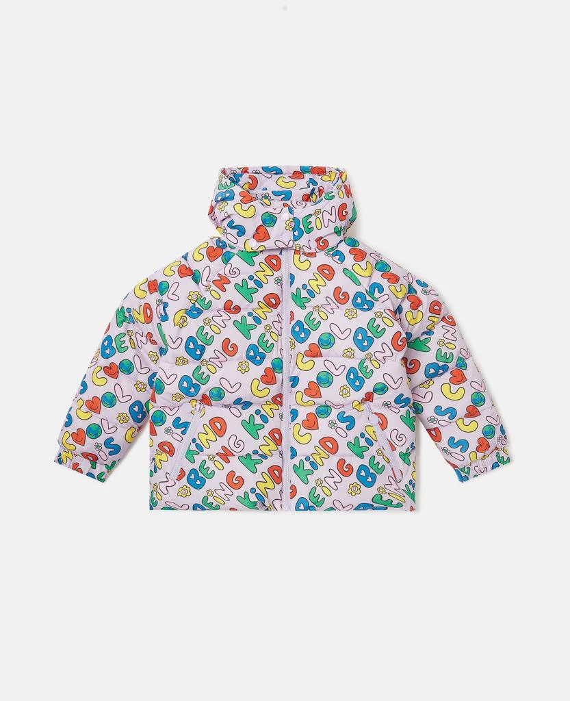 Stella McCartney Stella McCartney - Earth Friends Text Print Raincoat, , Size: 14