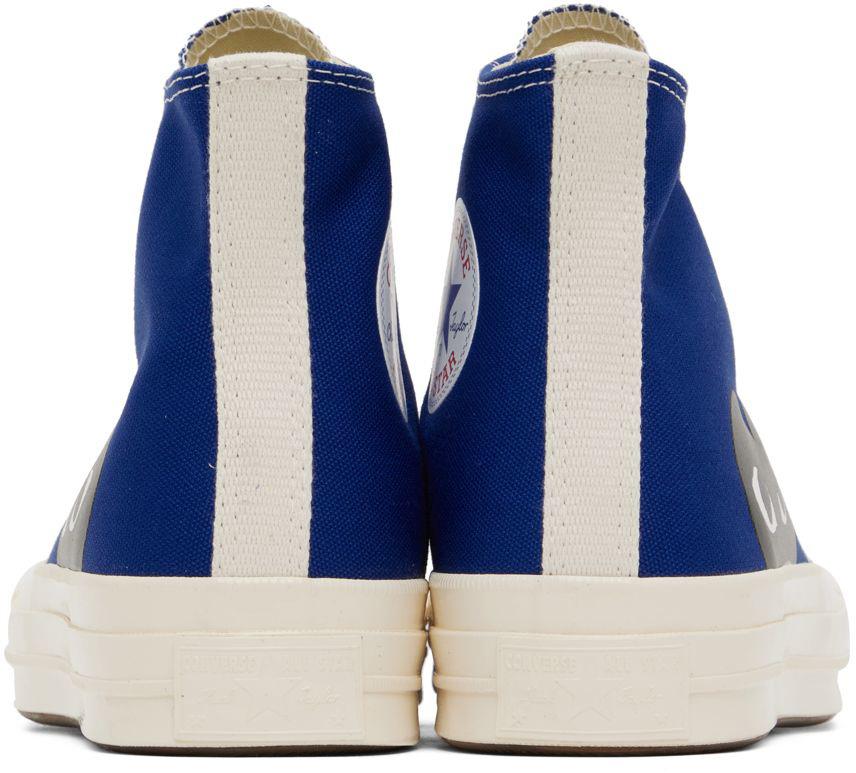 Comme des Garcons Blue Converse Edition Half Heart Chuck 70 Sneakers