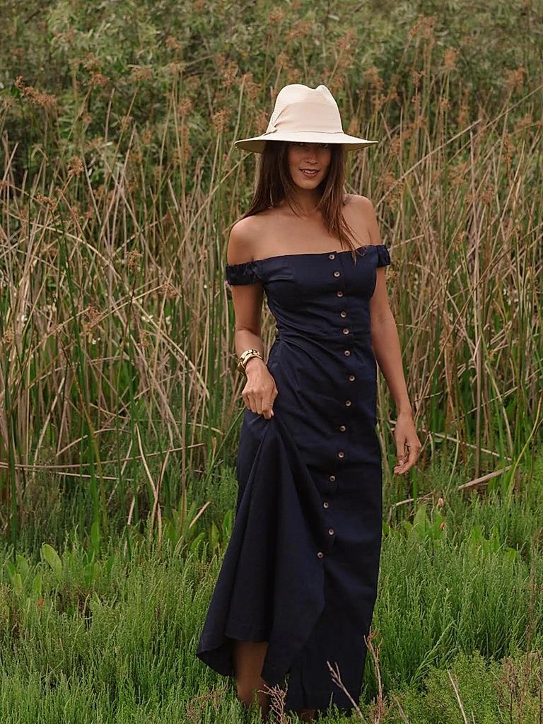Freya Gardenia Straw Fedora Hat 4