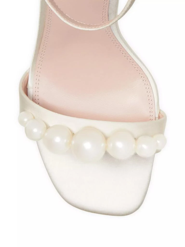Kate Spade Avaline Faux Pearl-Embellished Satin Sandals 4