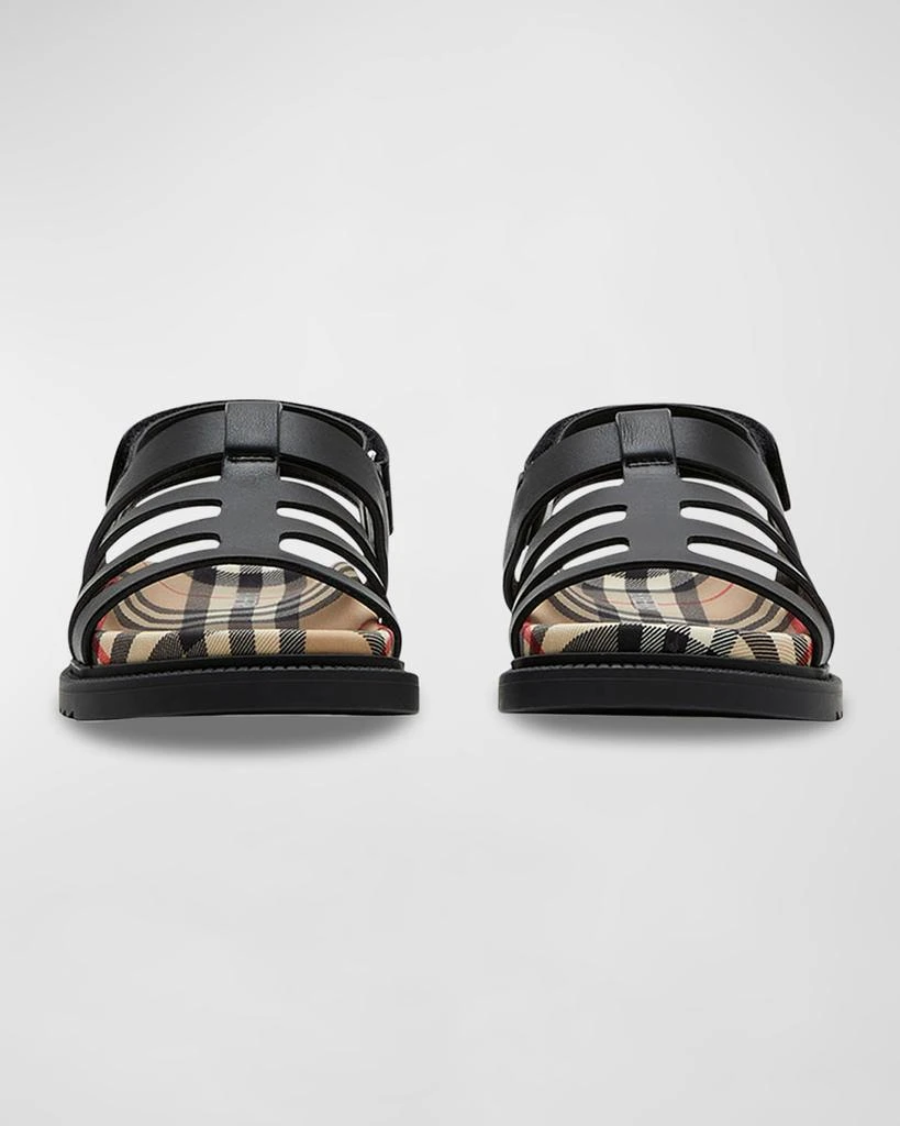 Burberry Girl's Sam Leather Fisherman Sandals, Toddler/Kids 3