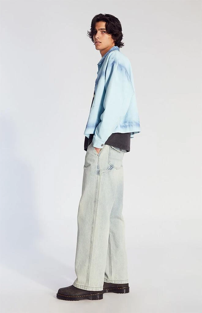PacSun Dylan Baggy Jeans Cargo Carpenter Light Indigo 1