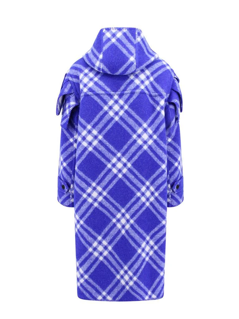 Burberry Burberry Plaid-Check Hooded Blanket Coat 2