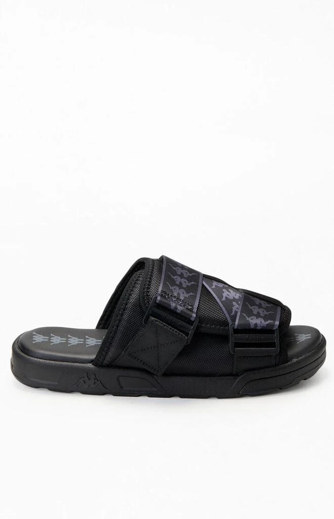 Kappa Black 222 Banda Mitel1 Slide Sandals 1