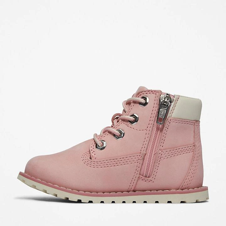 Timberland Toddler Pokey Pine 6-Inch Side-Zip Boots in Pink 6