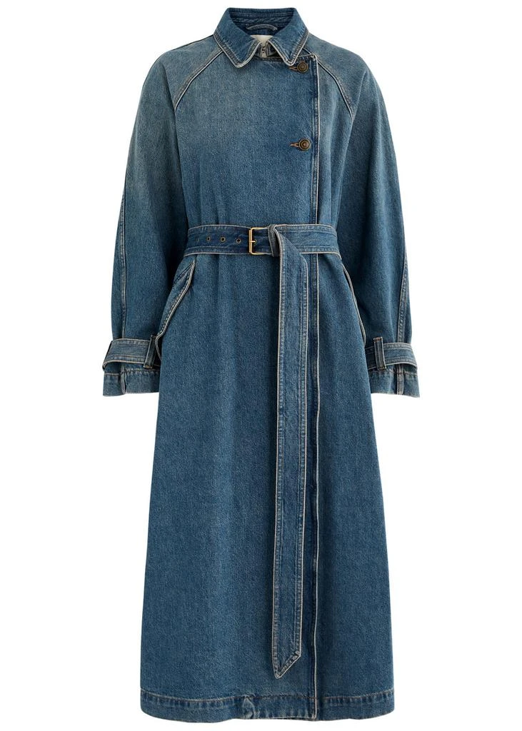 Isabel Marant Brekka belted denim coat 1