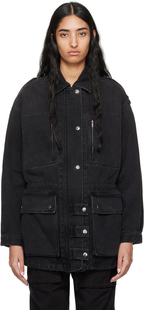 Isabel Marant Black Julie Denim Jacket - Jackets - Free