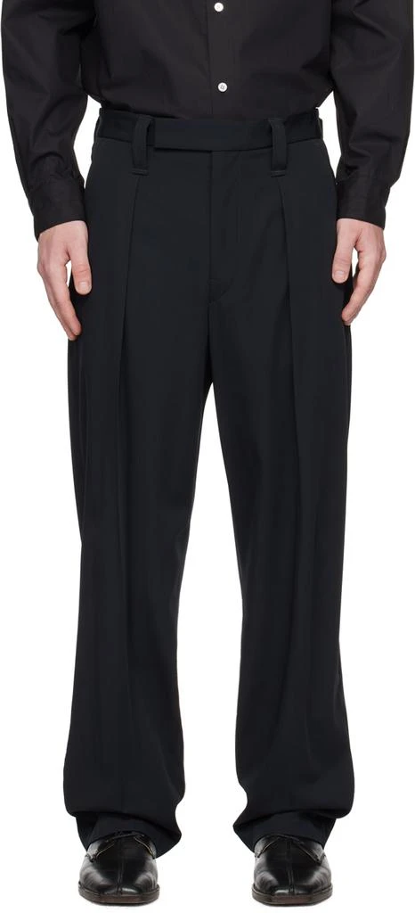 Lemaire Black Pleated Trousers 1