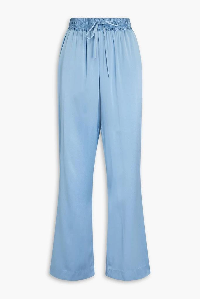 Loulou Studio Soma washed silk-satin wide-leg pants 1