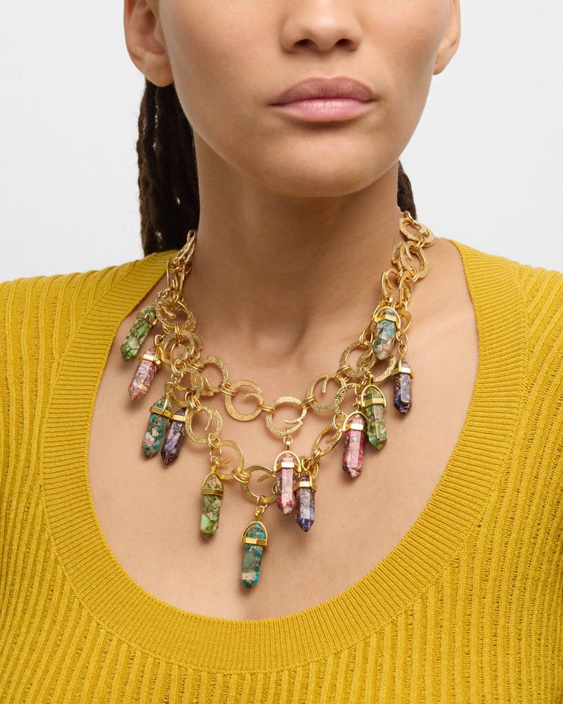 Devon Leigh Multicolor Pendant Necklace