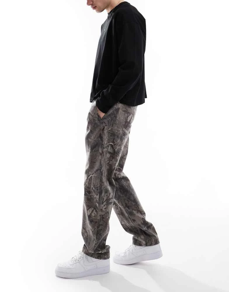 HOLLISTER Hollister baggy panel detail jean in camo 3