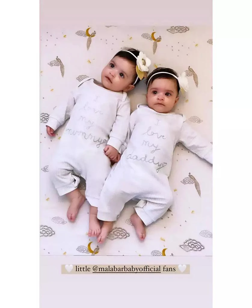 Malabar Baby Baby GOTS Certified Organic Cotton Muslin Swaddle, Enchanted Peacock 2