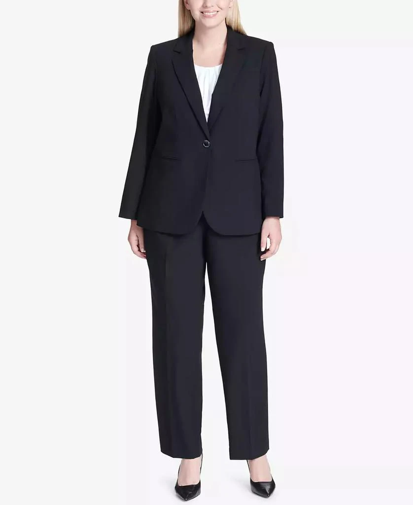 Calvin Klein Plus Size One-Button Blazer 3
