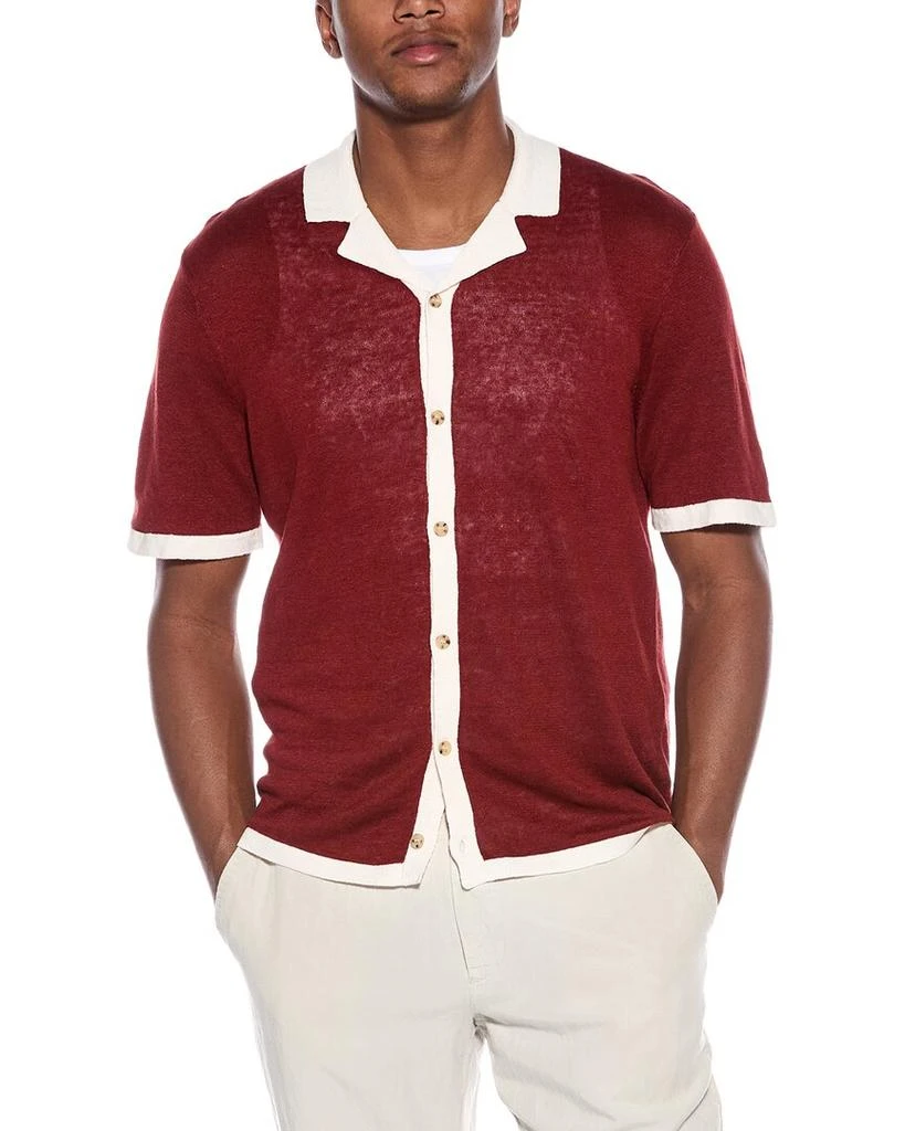 Onia Linen Knit Camp Shirt 1