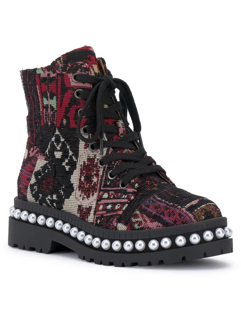 Jessica Simpson Eili Womens Zipper Glitter Ankle Boots 6