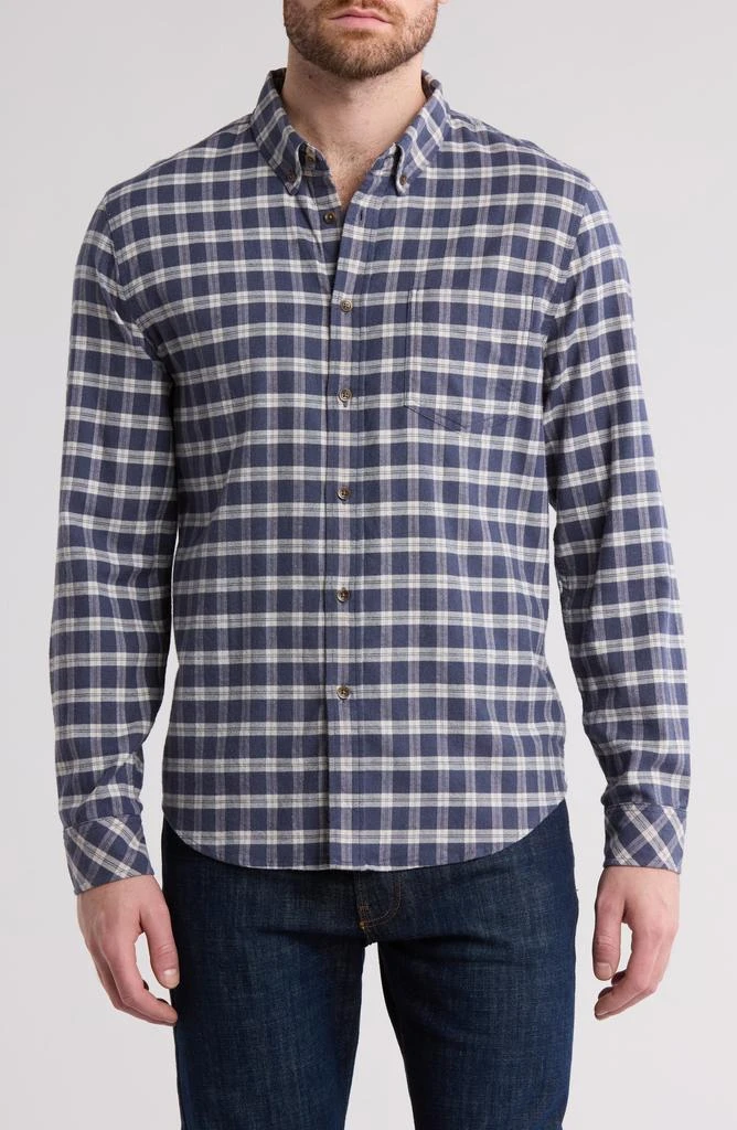 Rails Reid Check Stretch Cotton Button-Down Shirt 1