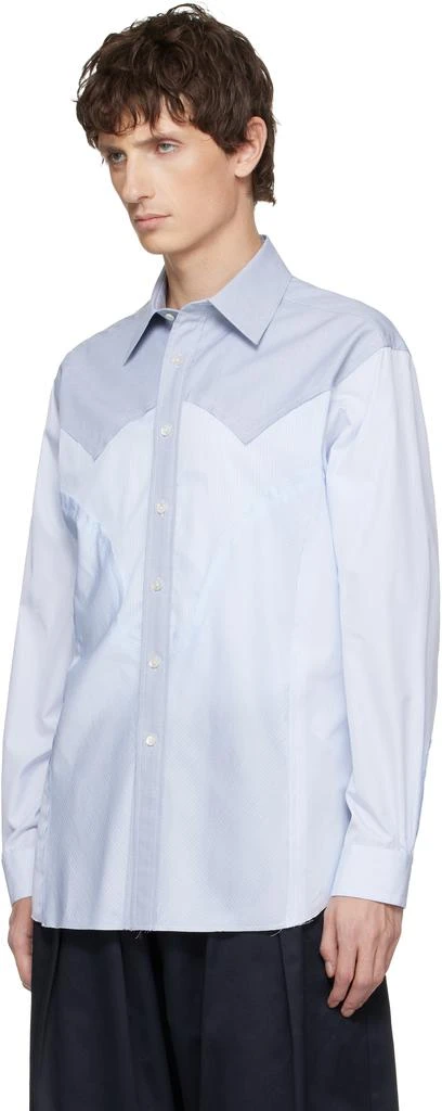 MAISON MARGIELA Blue Paneled Shirt 4