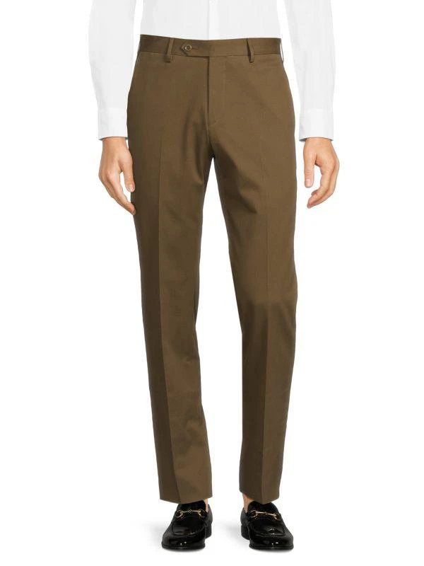 Zanella Parker Modern Fit Wool Trousers 1