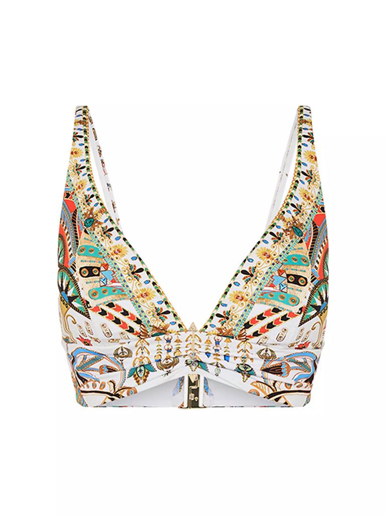 Camilla Printed Triangle Bikini Top