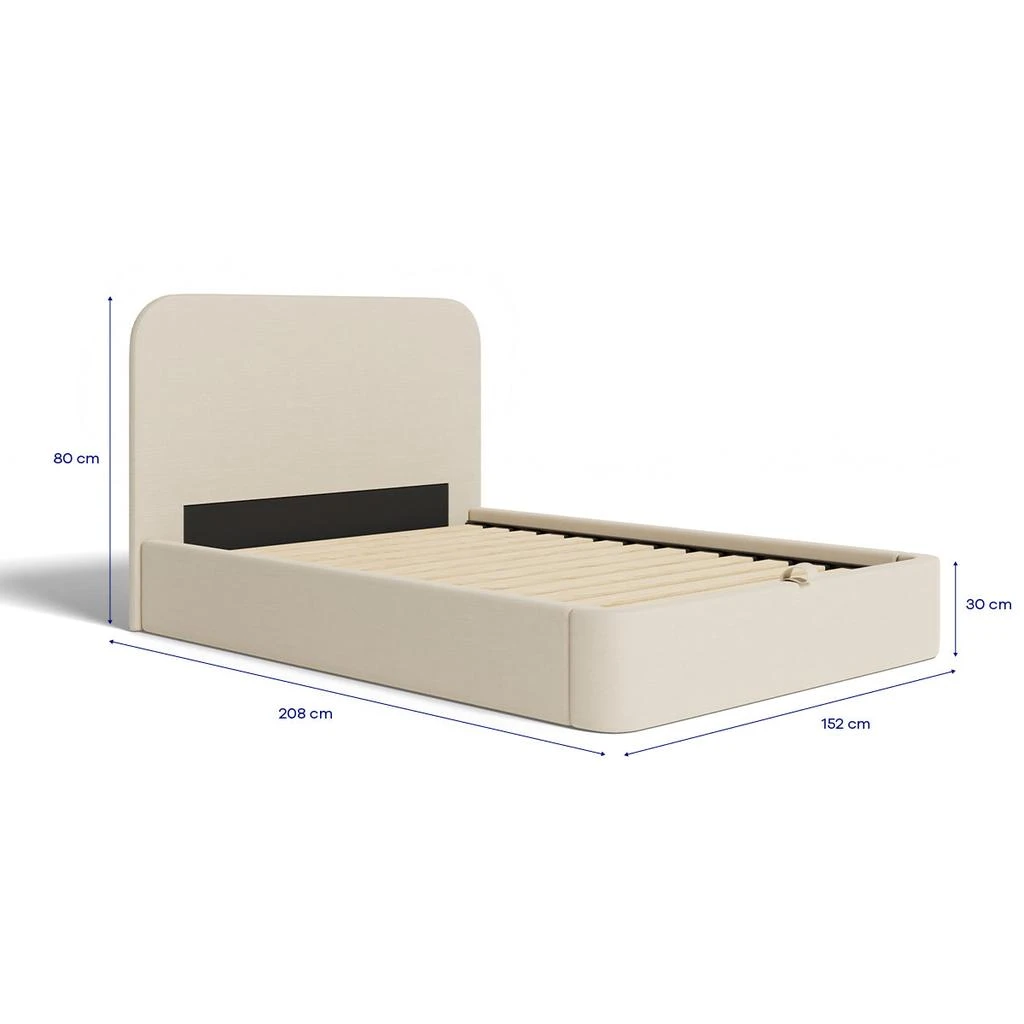 Hypnia Lit Coffre Nova - Tissu Beige 3