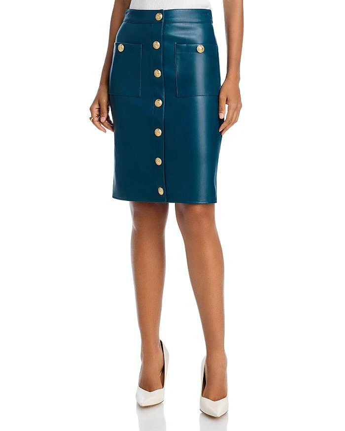 L'Agence Amira Faux Leather Pencil Skirt 1