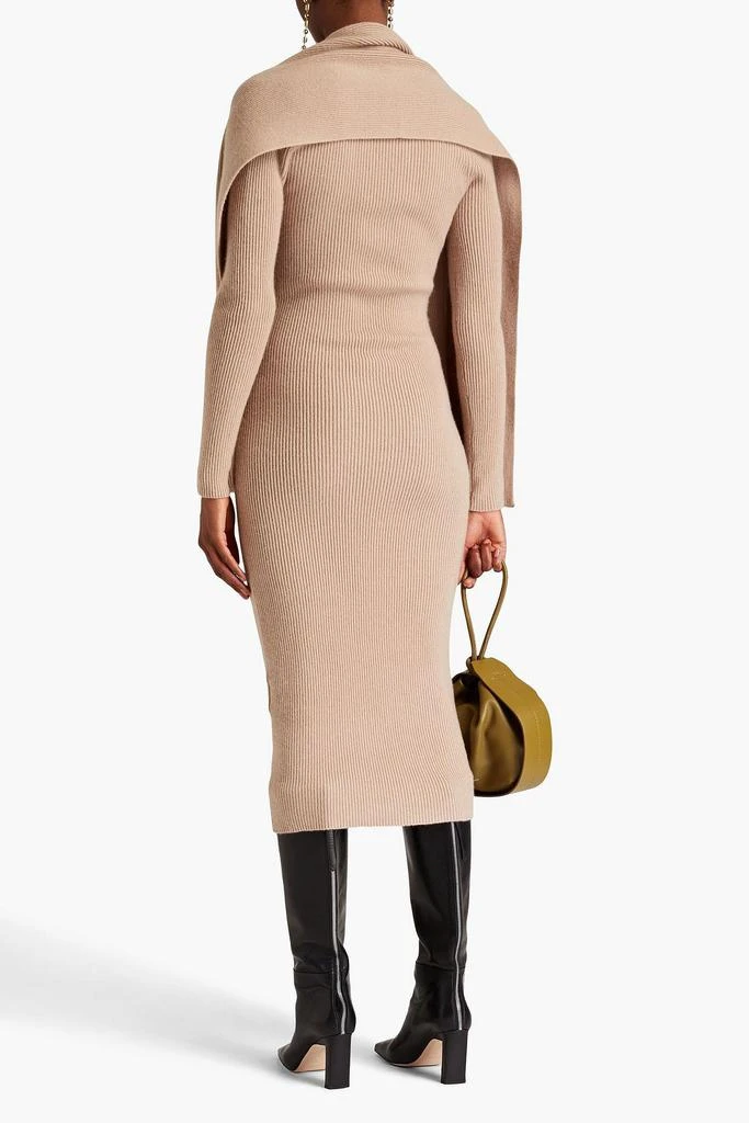 Arch4 Coco ribbed cashmere midi dress 3