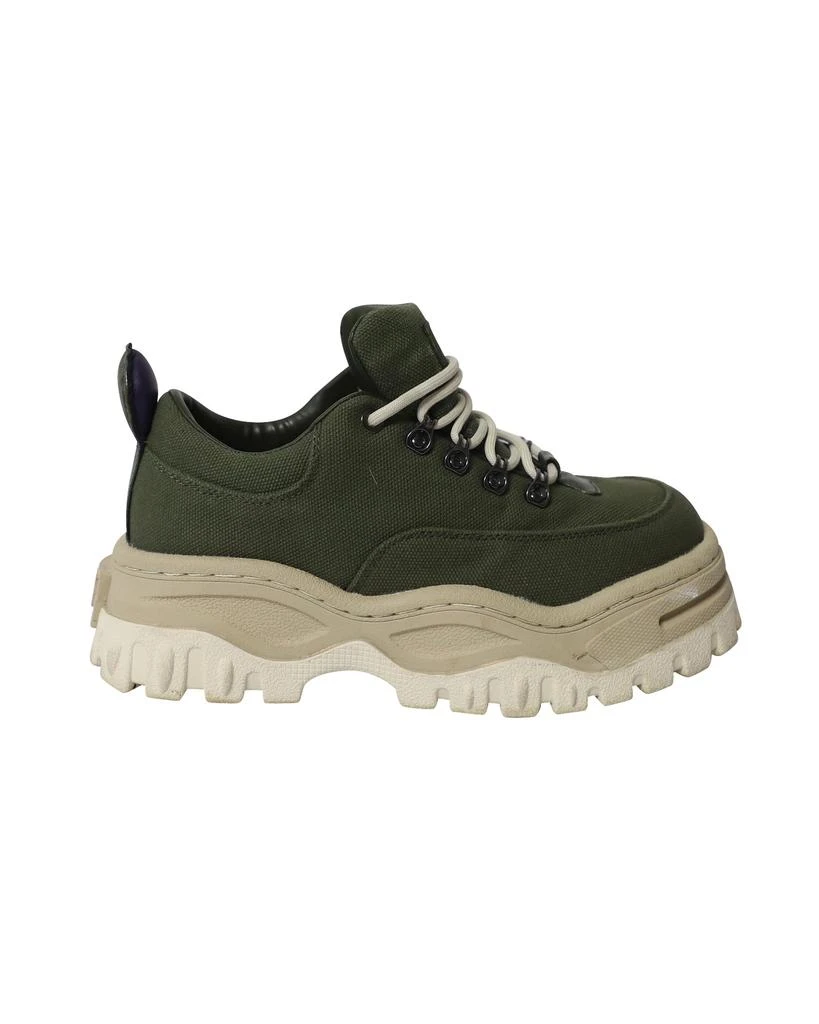 Eytys Eytys Chunky Angel Sneakers in Army Green Canvas 1