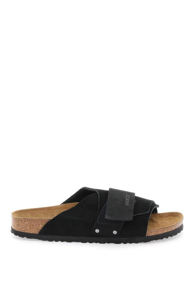 BIRKENSTOCK Kyoto suede and nubuck leather slides 1