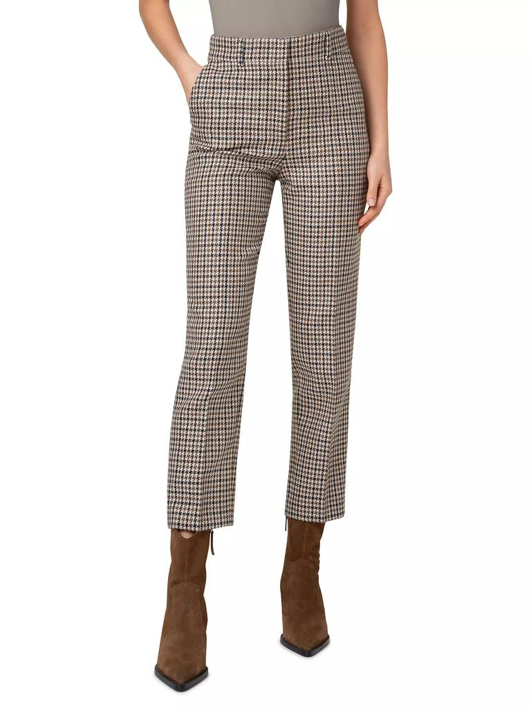 Akris Feryn Houndstooth Wool Tapered Pants 2