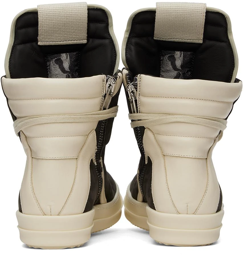 Rick Owens Gray & Off-White Porterville Geobasket Sneakers 2