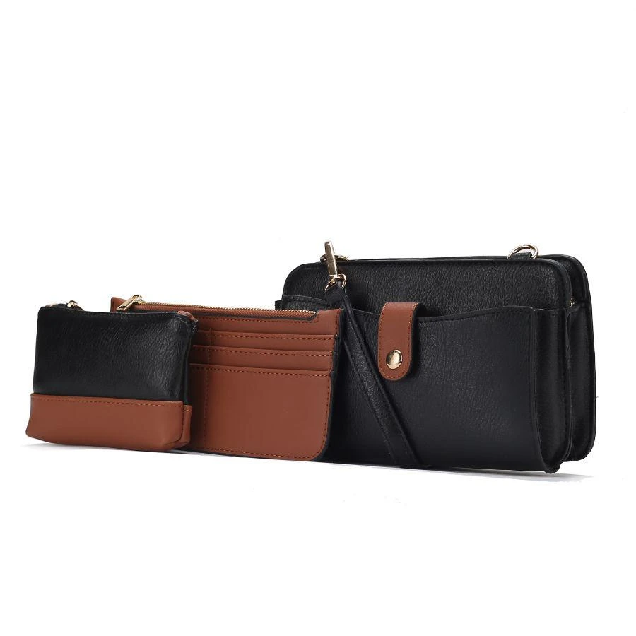 MKF Muriel Vegan Leather Women’s Crossbody Bag with Card holder and Small Pouch 3 pieces 10