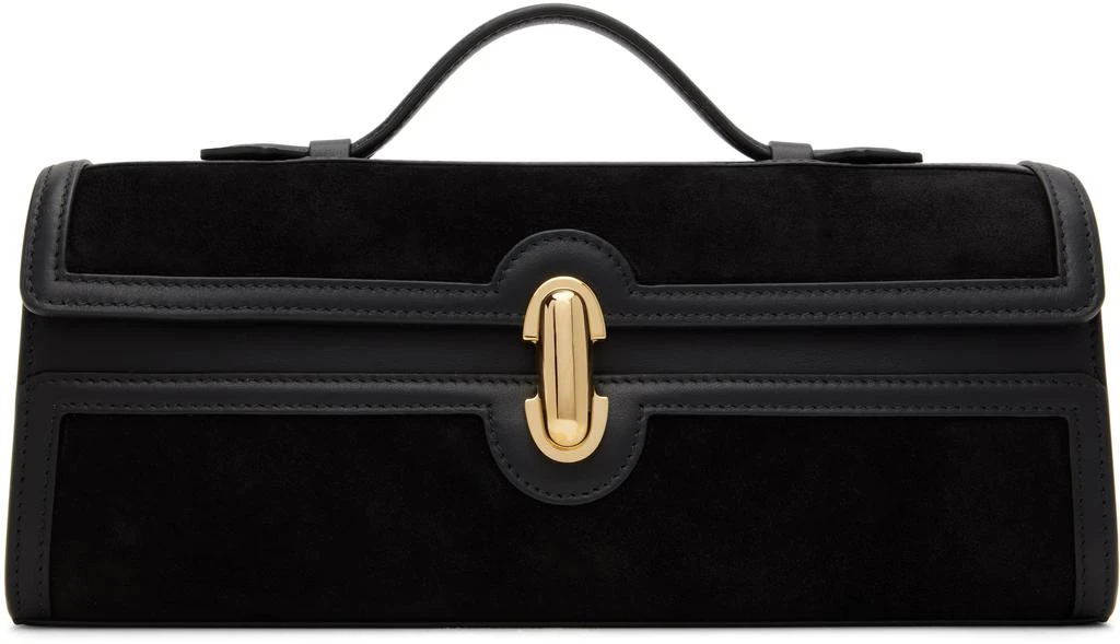 SAVETTE Black Slim Symmetry Pochette Bag 1