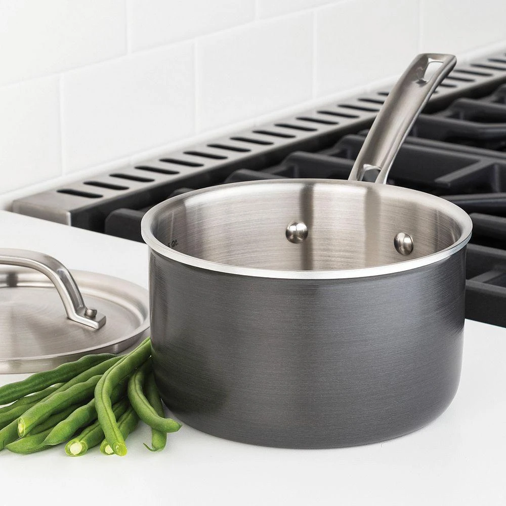 Viking Hard Anodized 10 Pc Cookware Set with Stainless Steel Interior 9