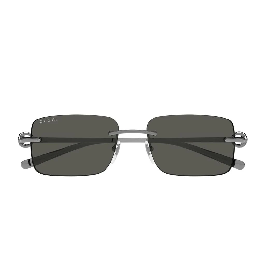 Gucci Gucci Gg1703s Linea Horsebit 001 Ruth 001 Ruthenium Grey Sunglasses 1