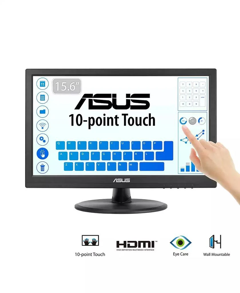 ASUS VT168HR 15.6" 16:9 WXGA Touchscreen TN LED Monitor 8