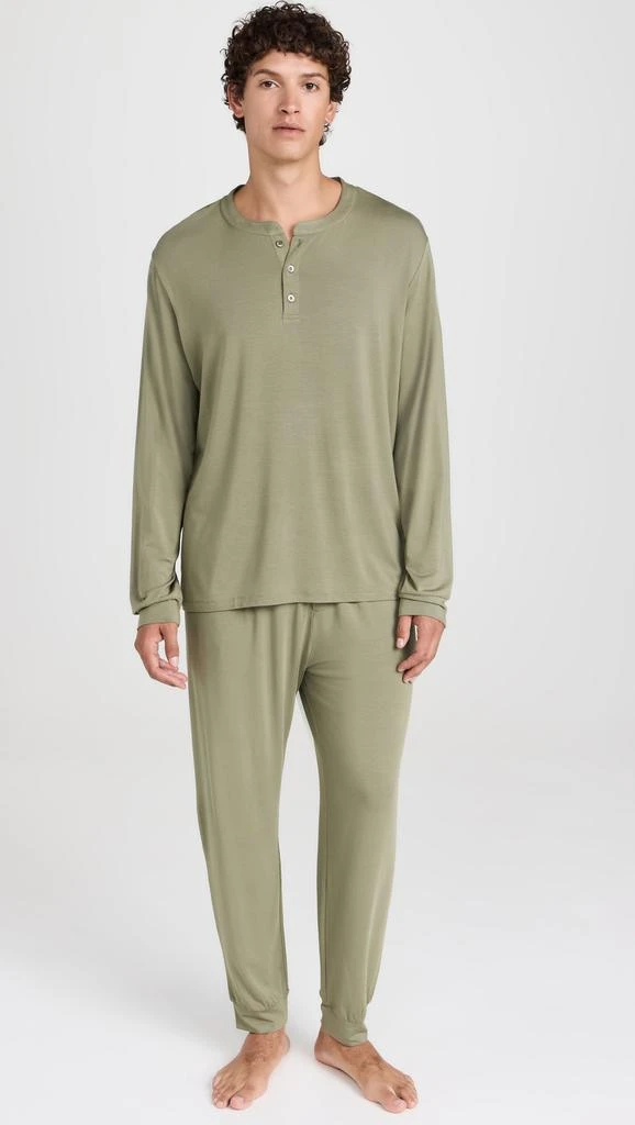 Eberjey Henry Modal Long Sleeve PJ Set 1