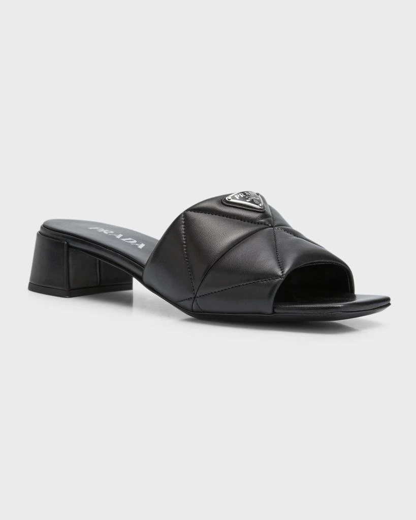 Prada Quilted Leather Slide Sandals 4