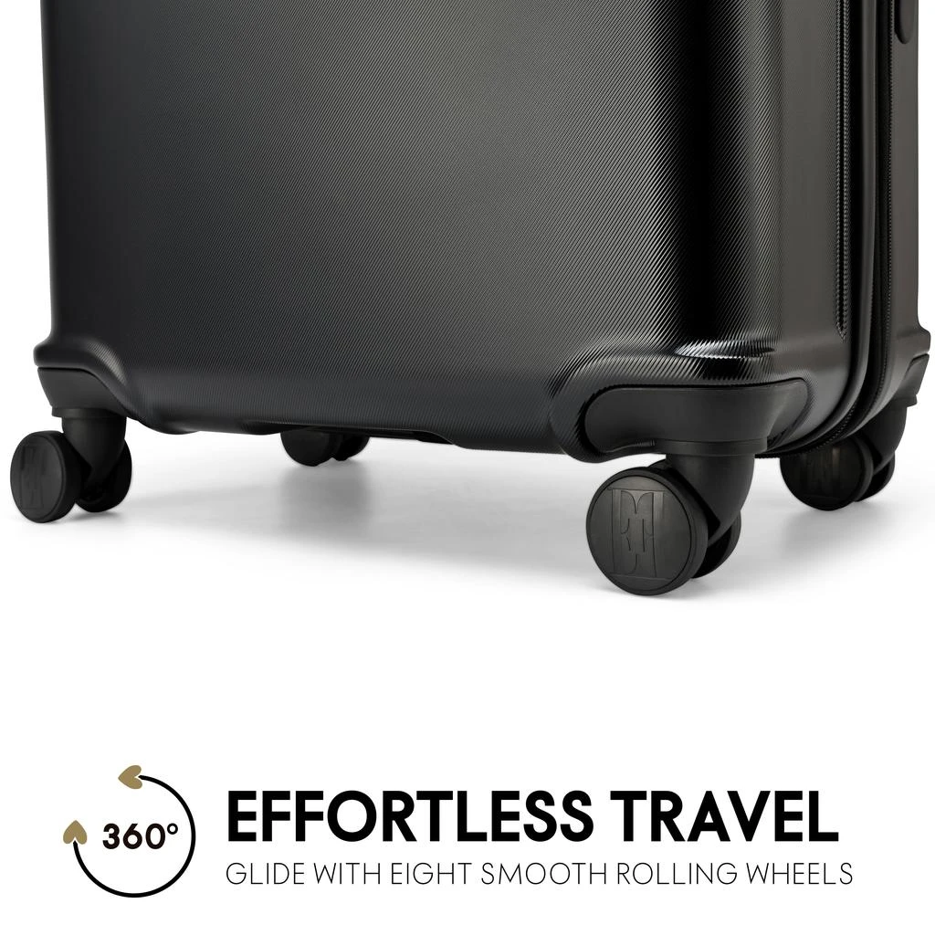 ELLE Expedition 3 Piece Expandable Polycarbonate Spinner Luggage Set | Black 5