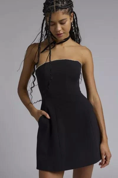Bardot Bardot Karoline Hourglass Diamante Trim Strapless Mini Dress 1