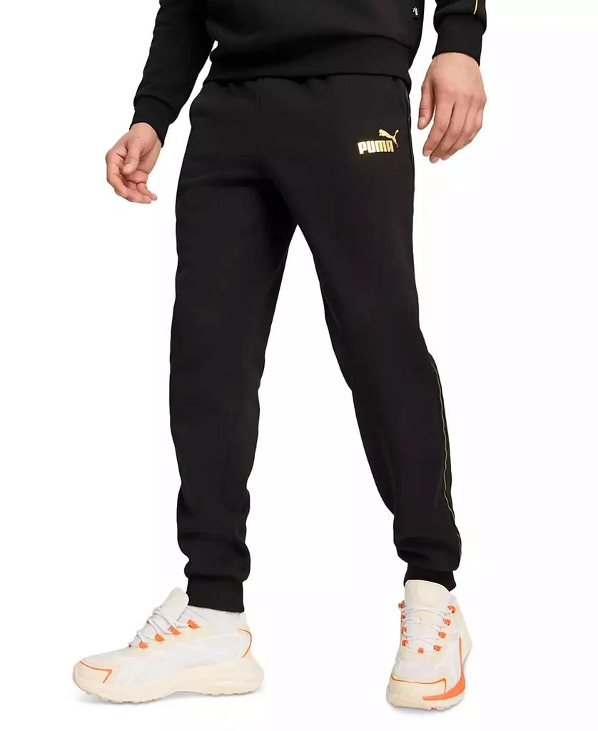 Puma Men's Minimal Gold Regular-Fit Taped Sweatpants 1