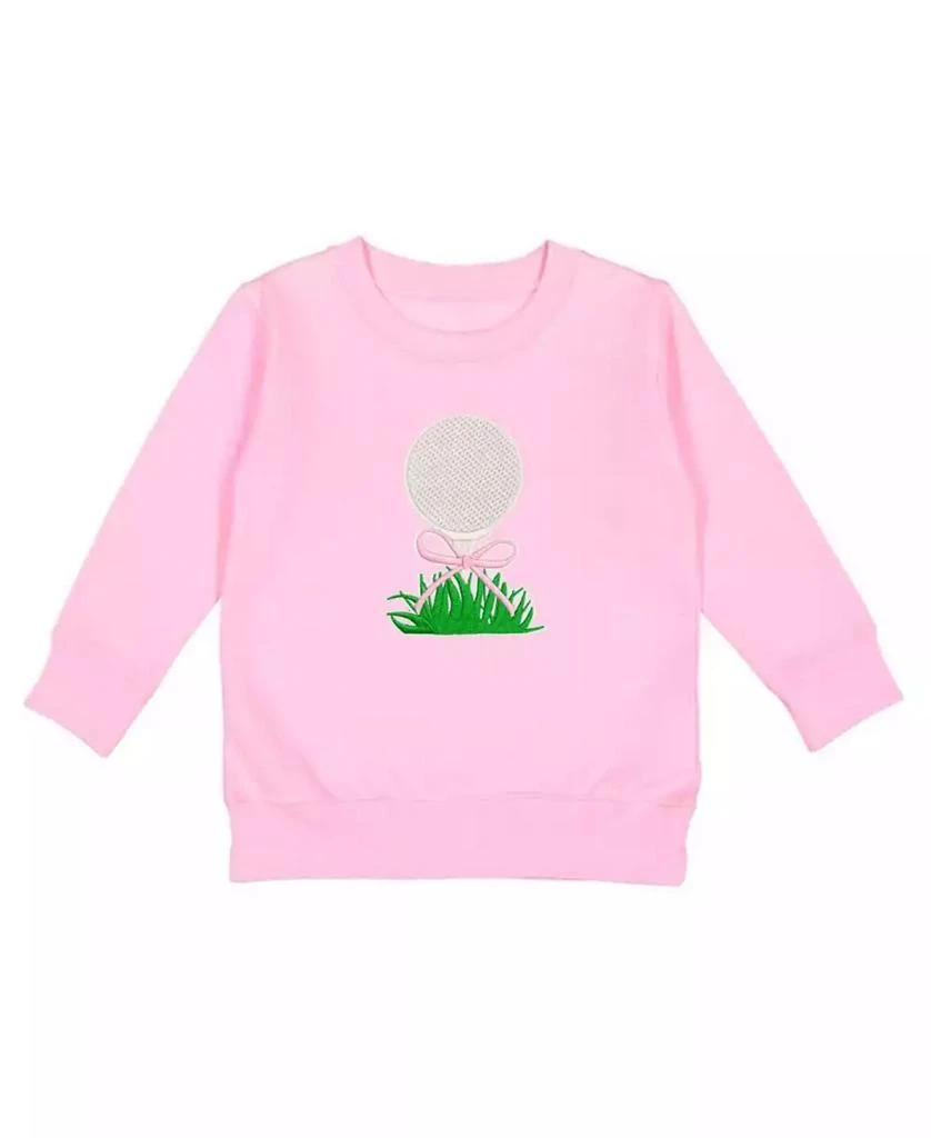 Sweet Wink Toddler Girls Golf Tee Bow Patch Sweatshirt