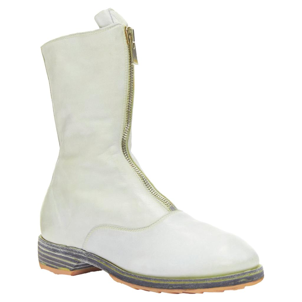 guidi GUIDI tumbled washed soft leather zip boot