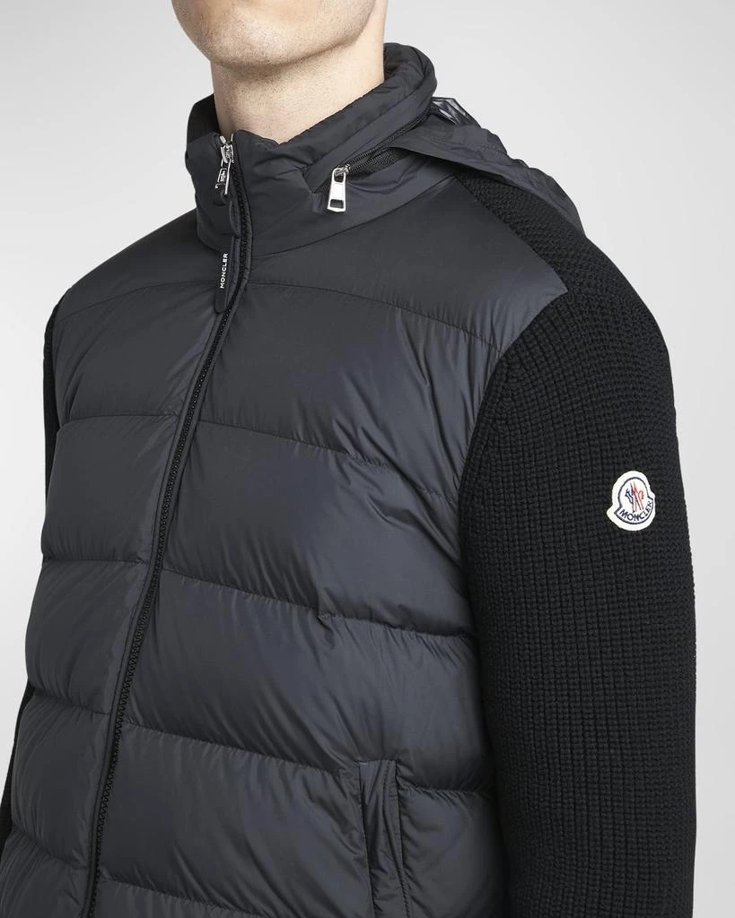 Moncler Men
s Wool Knit Padded Jacket With Hood 5