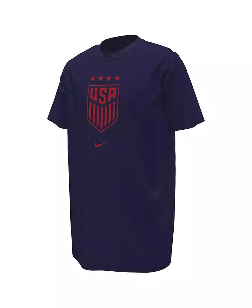 NIKE Big Boys and Girls Navy USWNT Crest T-shirt Kid's Clothing