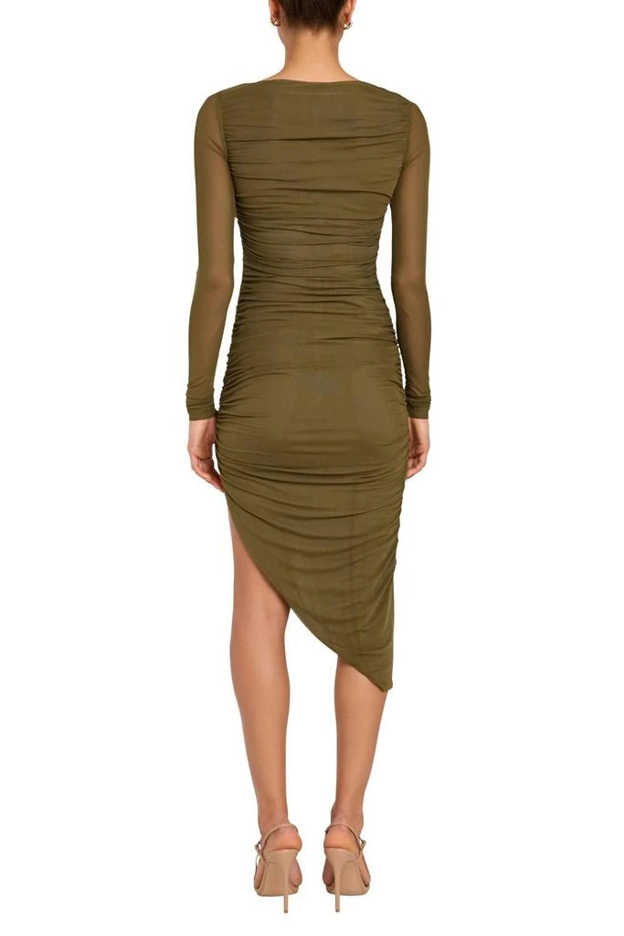 slim fit dress slacks Amanda Uprichard Dress in Grass Green Faux Leather – Gigi's Closette Ltd main image 1