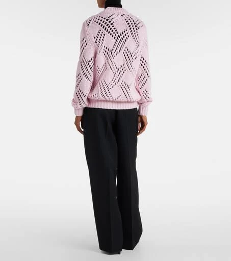 Jil Sander Lace-trimmed virgin wool sweater 3