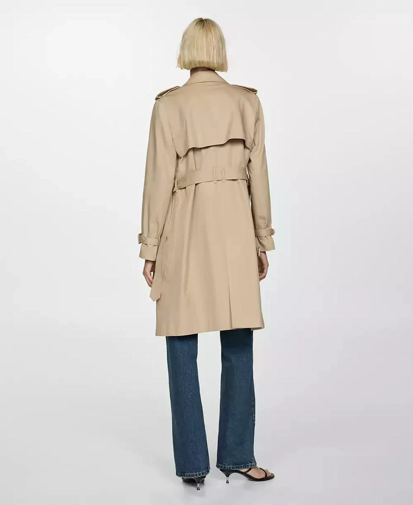 Mango Women's Belted Classic Trench Coat 7