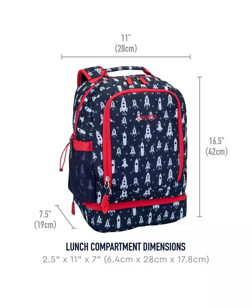 Bentgo Kids Prints 2-In-1 Backpack and Insulated Lunch Bag - Rocket 5